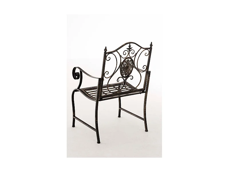 Chaise de jardin balcon métal bronze 62 x 53 x 94 cm 10_0003028