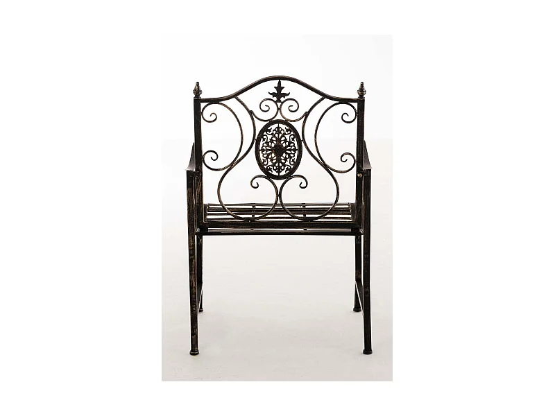 Chaise de jardin balcon métal bronze 62 x 53 x 94 cm 10_0003028