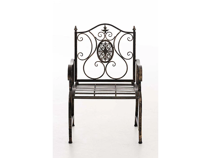 Chaise de jardin balcon métal bronze 62 x 53 x 94 cm 10_0003028