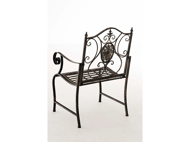 Chaise de jardin balcon métal bronze 62 x 53 x 94 cm 10_0003028