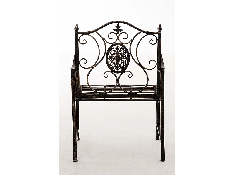 Chaise de jardin balcon métal bronze 62 x 53 x 94 cm 10_0003028