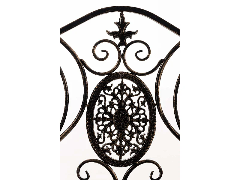 Chaise de jardin balcon métal bronze 62 x 53 x 94 cm 10_0003028