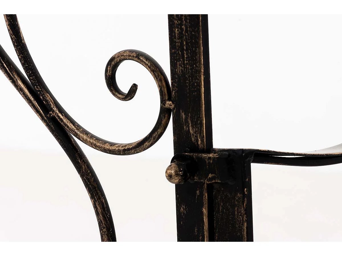 Chaise de jardin balcon métal bronze 62 x 53 x 94 cm 10_0003028