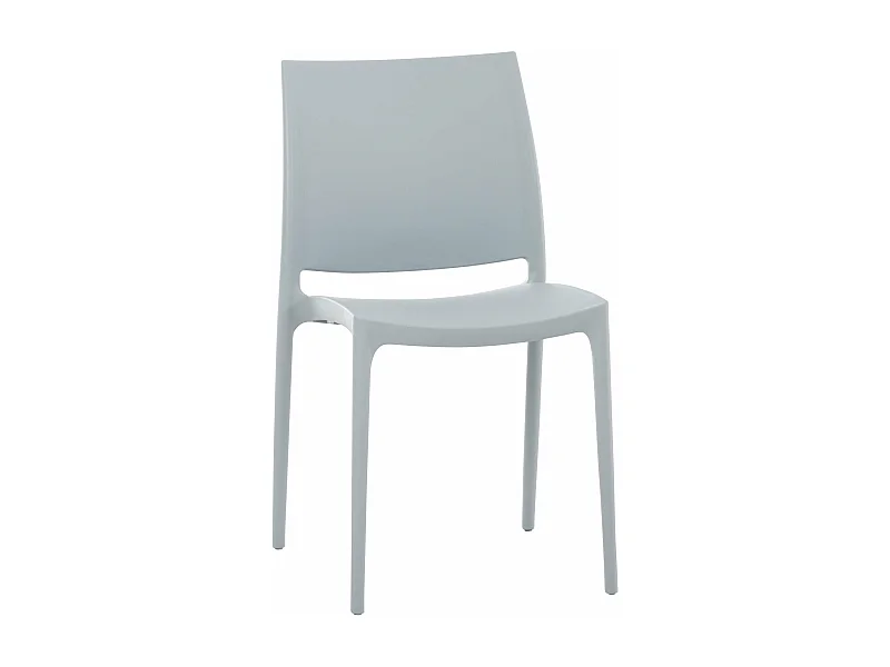 Chaise de jardin en grise 44 x 50 x 81 cm 10_0001367