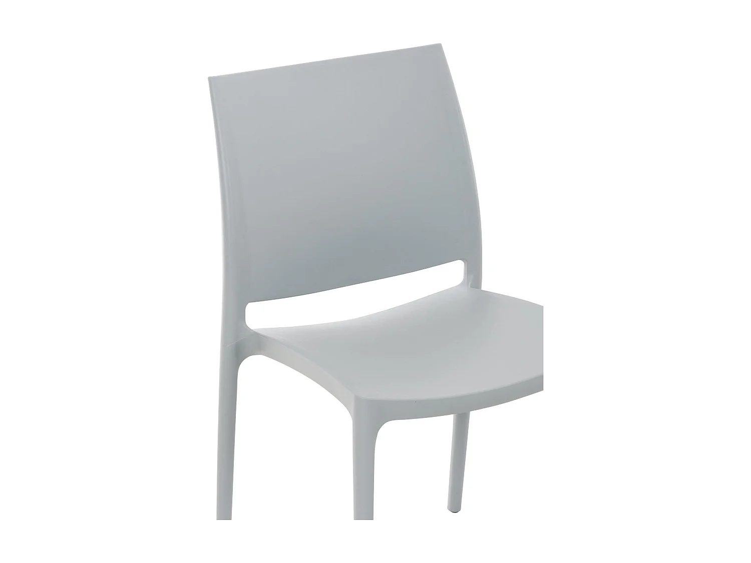 Chaise de jardin en grise 44 x 50 x 81 cm 10_0001367