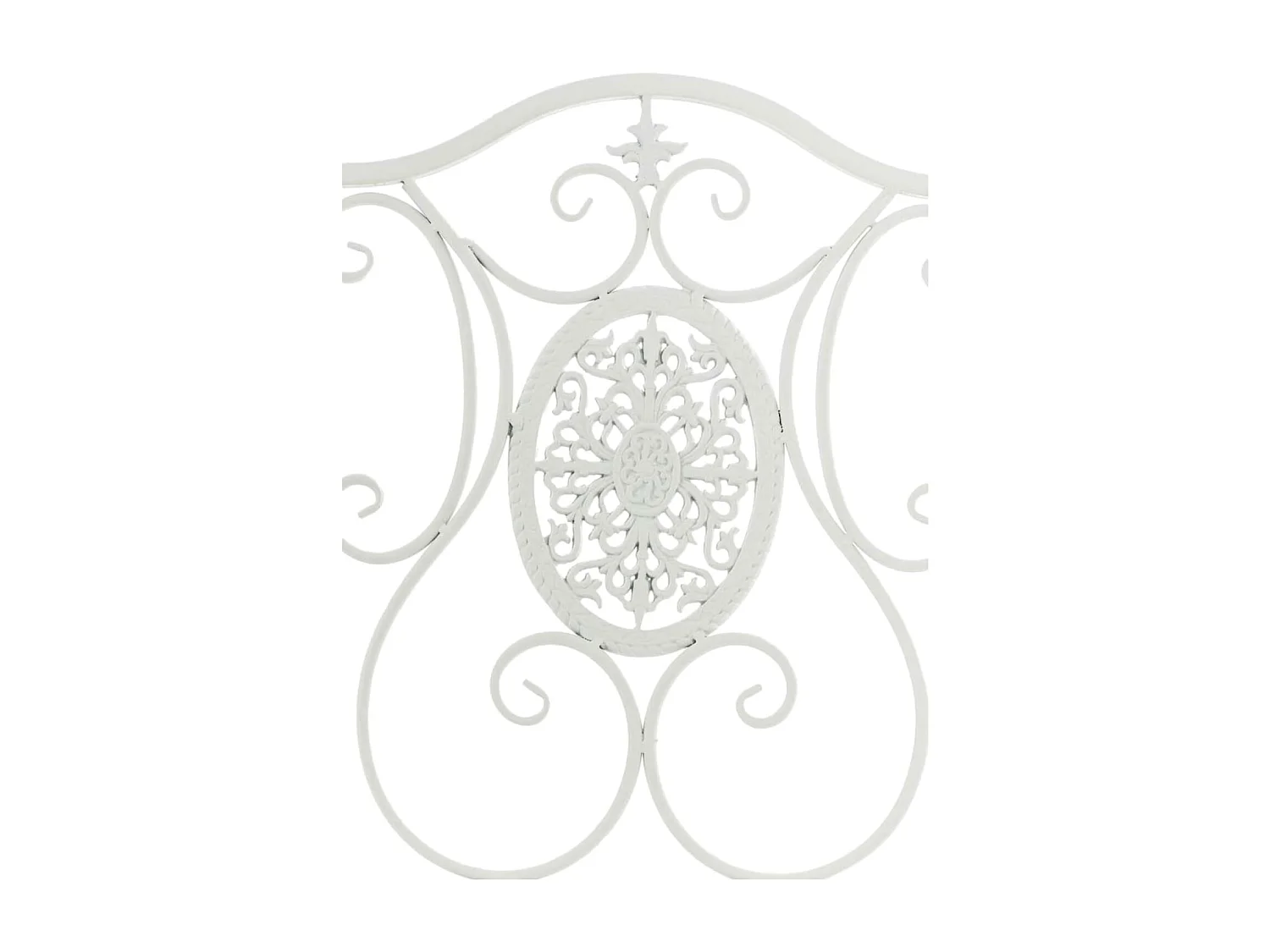 Lot de 2 chaises métal blanche 42 x 49 x 91.5 cm 10_0002876