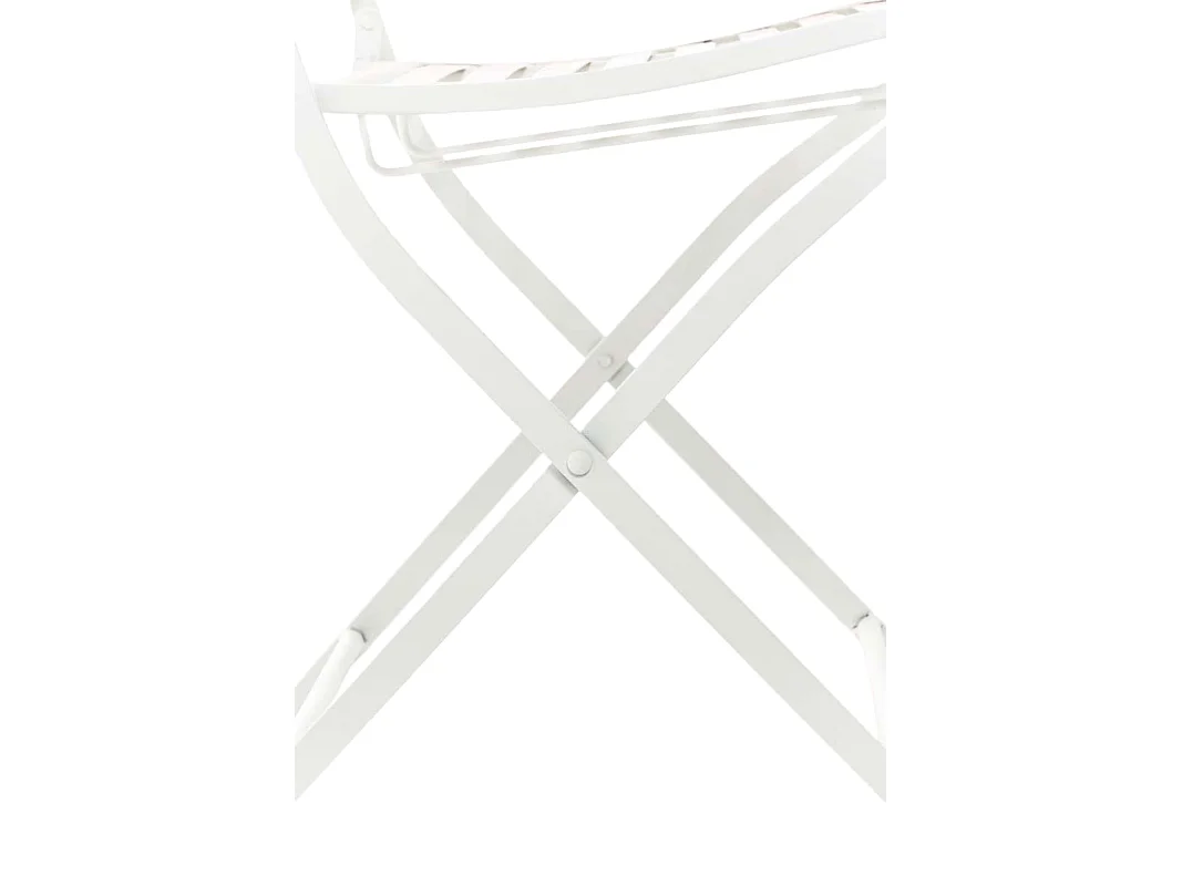 Lot de 2 chaises métal blanche 42 x 49 x 91.5 cm 10_0002876