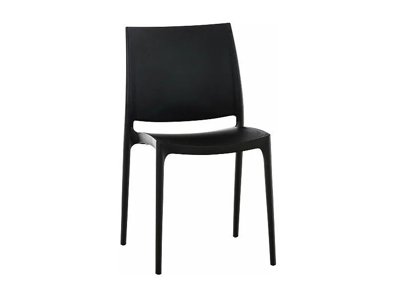 Chaise de jardin en noire 44 x 50 x 81 cm 10_0000013