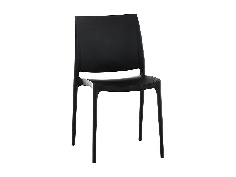 Chaise de jardin en noire 44 x 50 x 81 cm 10_0000013