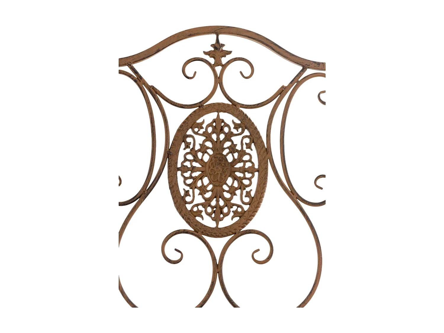 Lot de 2 chaises métal marron 42 x 49 x 91.5 cm 10_0002872