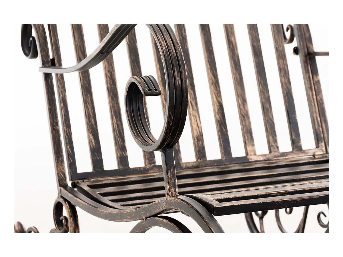 Chaise fauteuil à bascule bronze 56 x 90 x 94 cm MDJ10102