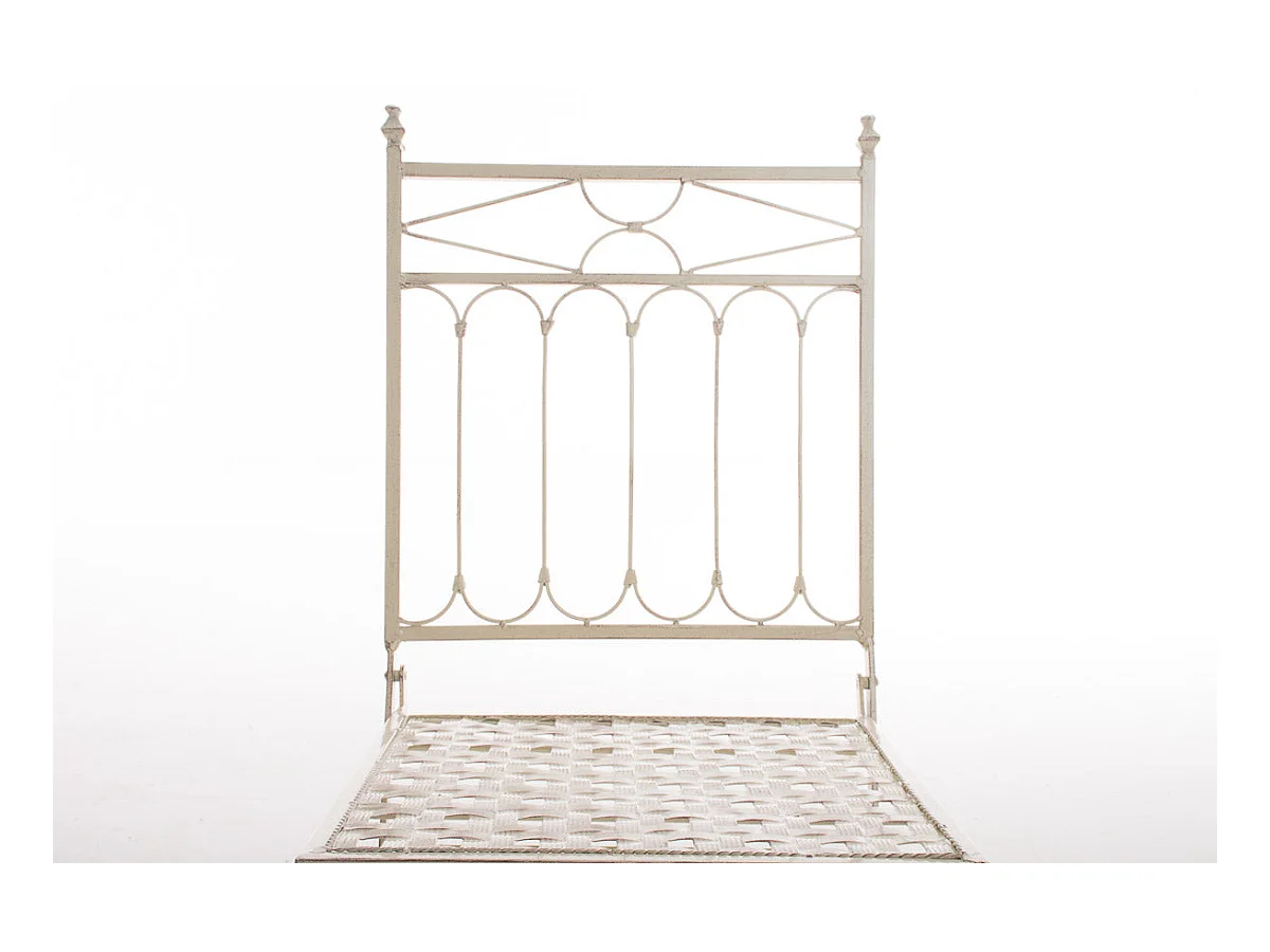 Chaise pliable de jardin crème 40 x 40 x 95 cm 10_0003862