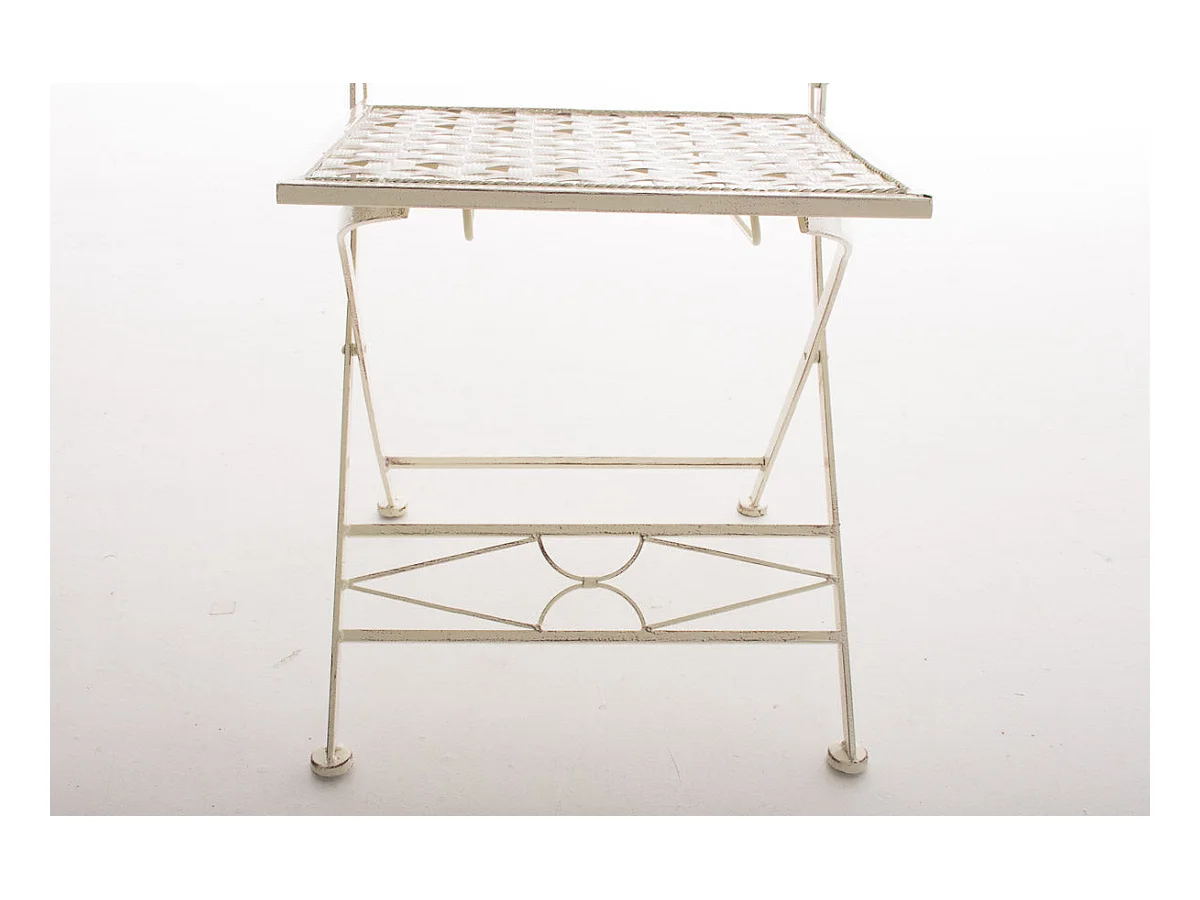 Chaise pliable de jardin crème 40 x 40 x 95 cm 10_0003862