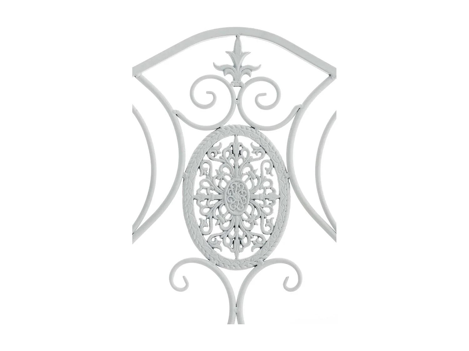 Chaise de jardin balcon métal blanche 62 x 53 x 94 cm 10_0003027