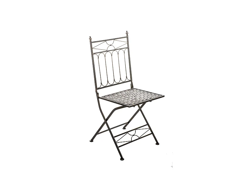 Chaise pliable de jardin bronze 40 x 40 x 95 cm 10_0003864