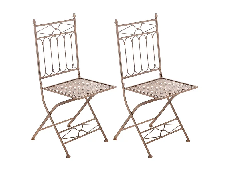 Lot de 2 chaises marron 42 x 40 x 94 cm 10_0003127