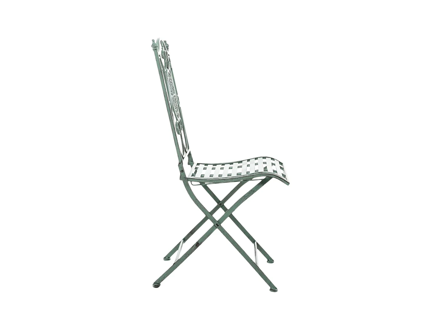 Lot de 2 chaises métal argentée 42 x 49 x 91.5 cm 10_0002875