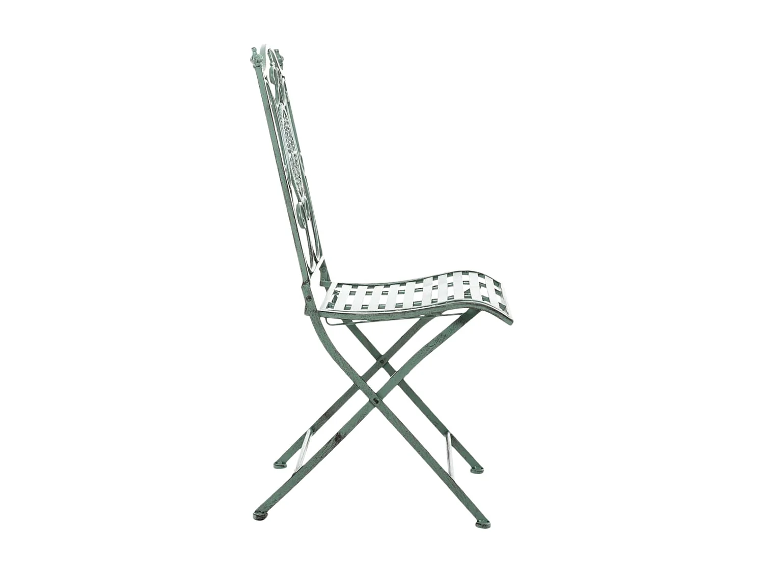 Lot de 2 chaises métal argentée 42 x 49 x 91.5 cm 10_0002875