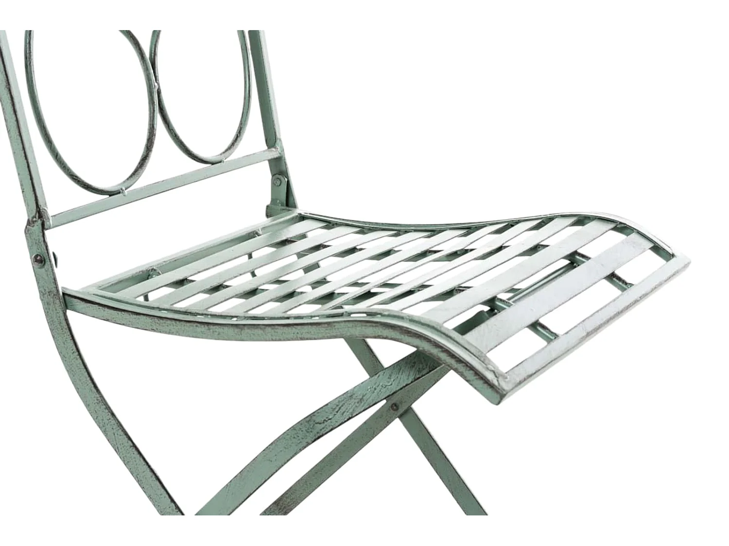 Lot de 2 chaises métal argentée 42 x 49 x 91.5 cm 10_0002875