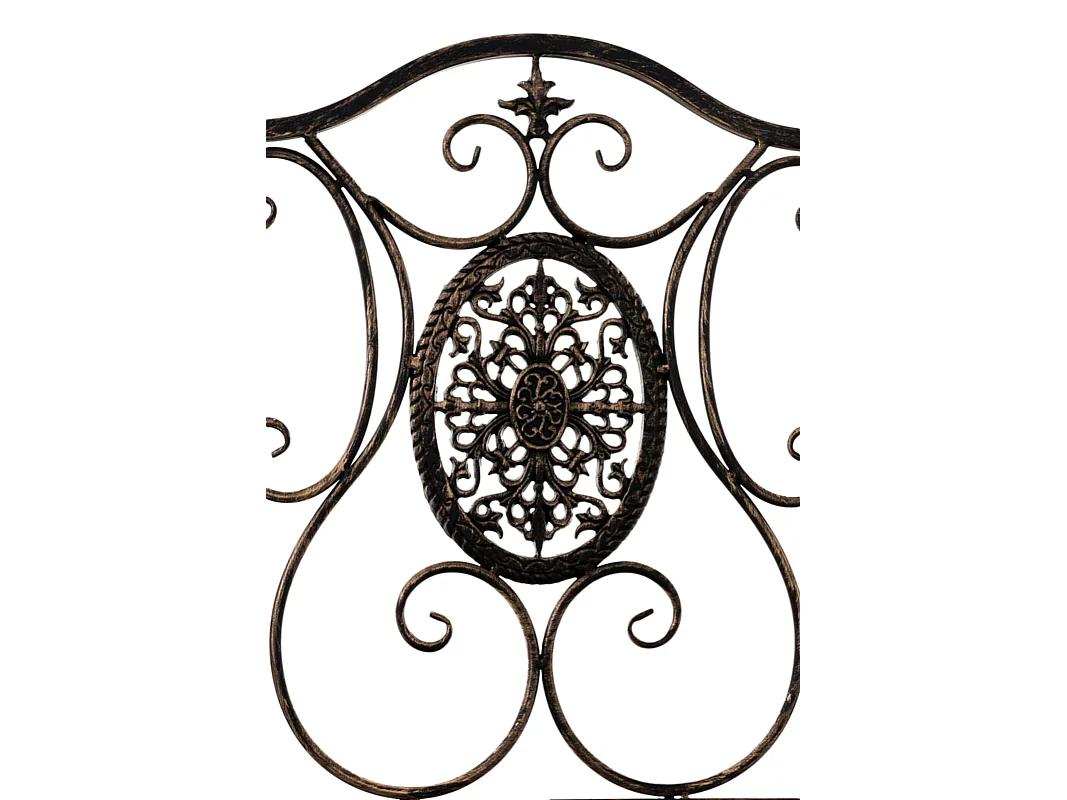 Lot de 2 chaises métal bronze 42 x 49 x 91.5 cm 10_0002877