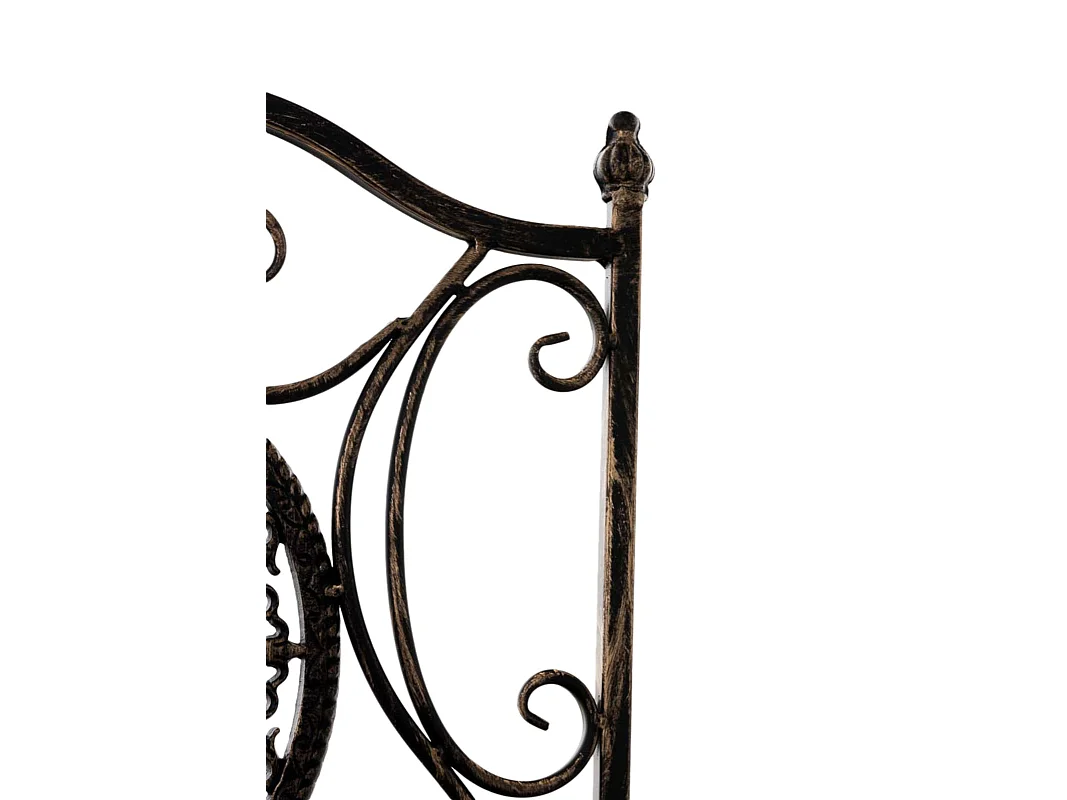 Lot de 2 chaises métal bronze 42 x 49 x 91.5 cm 10_0002877