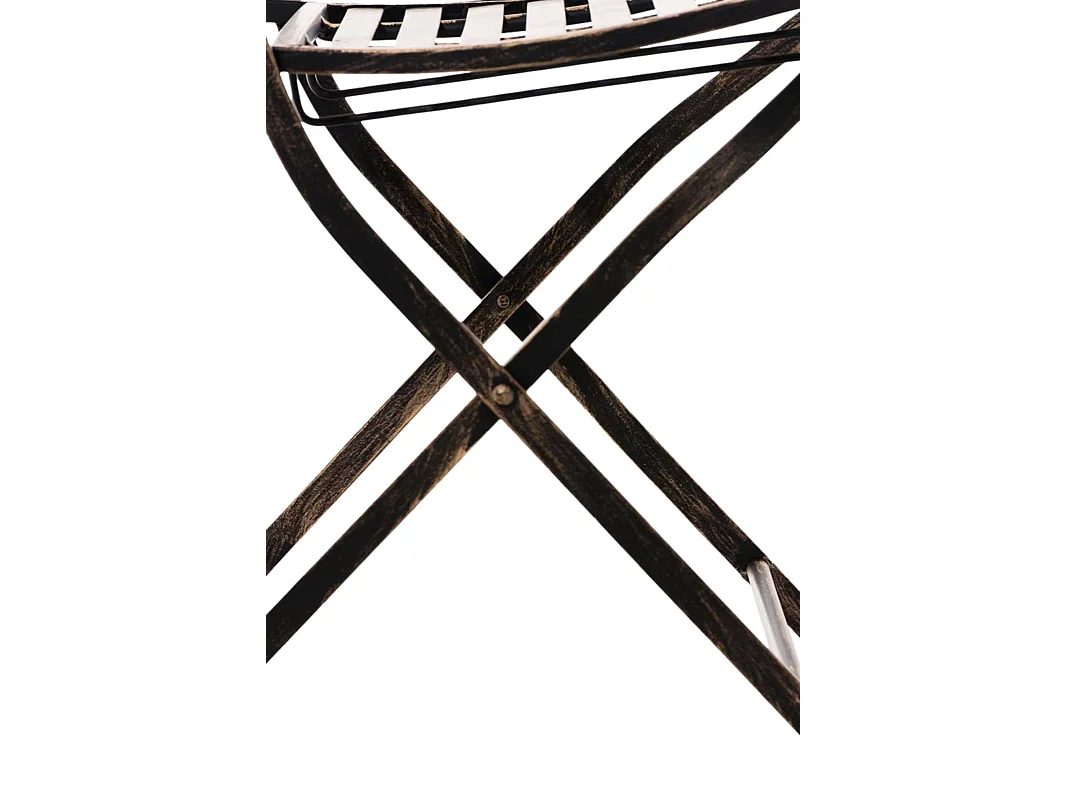 Lot de 2 chaises métal bronze 42 x 49 x 91.5 cm 10_0002877