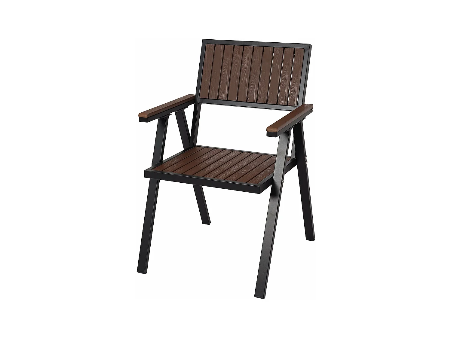 Lot de 2 chaises bois marron 70 x 12 x 80 cm 04_0007304
