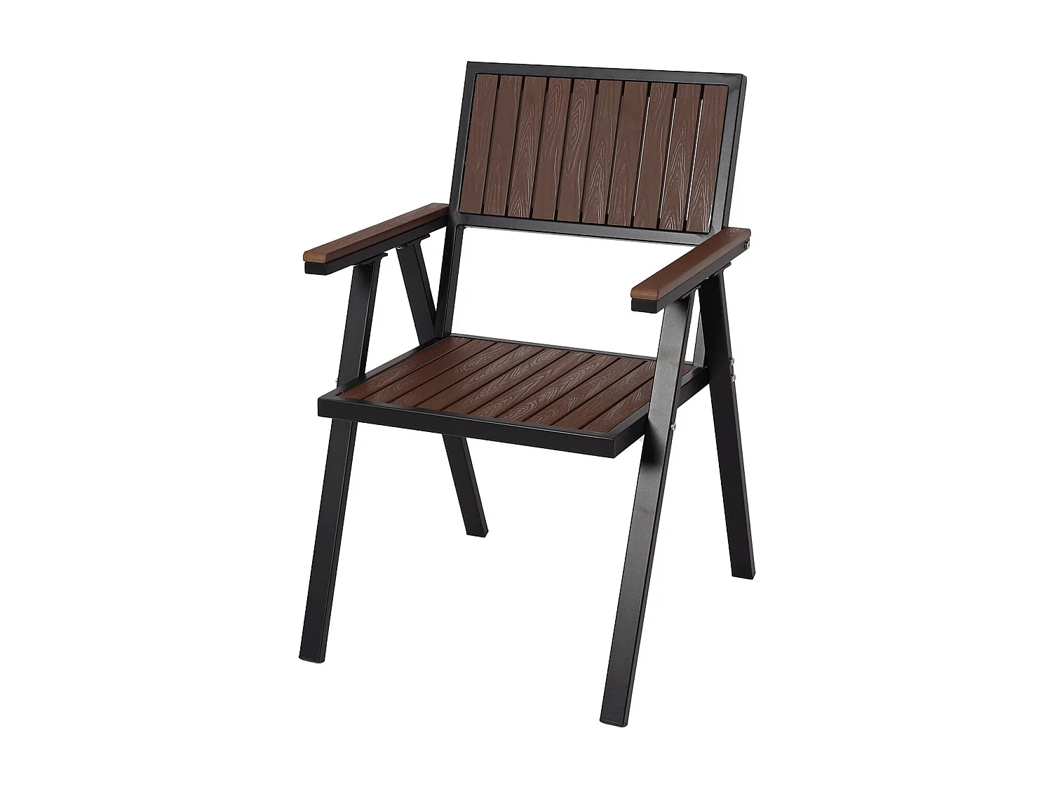 Lot de 2 chaises bois marron 70 x 12 x 80 cm 04_0007304