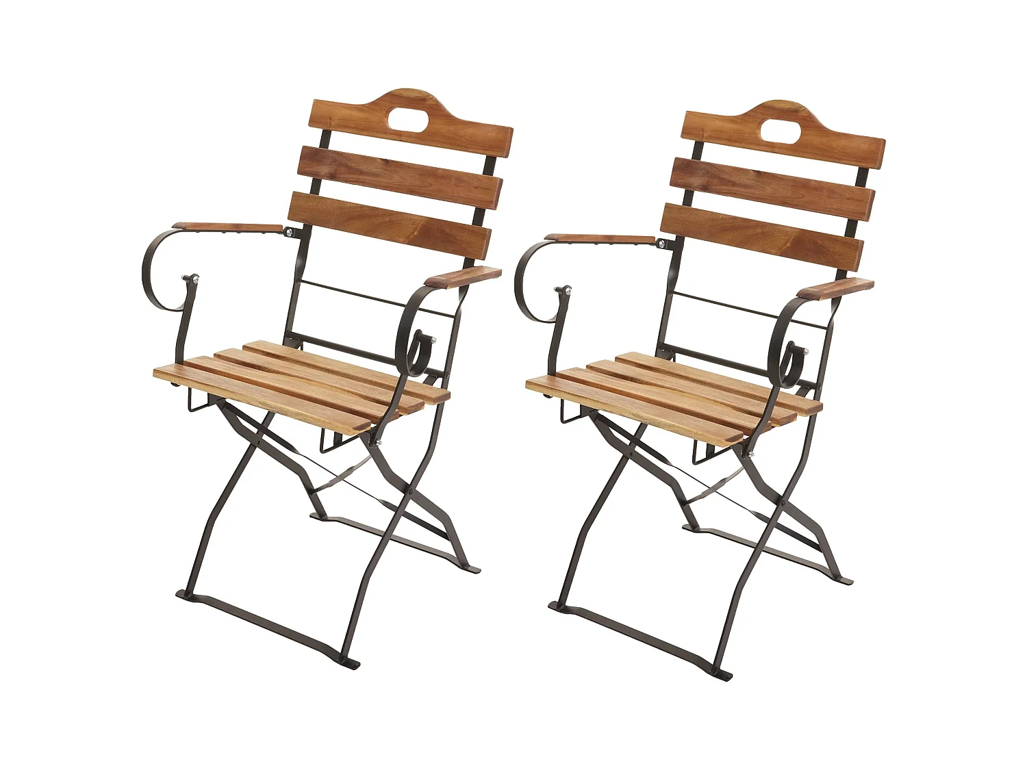 Lot de 2 chaises bois marron 55 x 49 x 88 cm 04_0001955