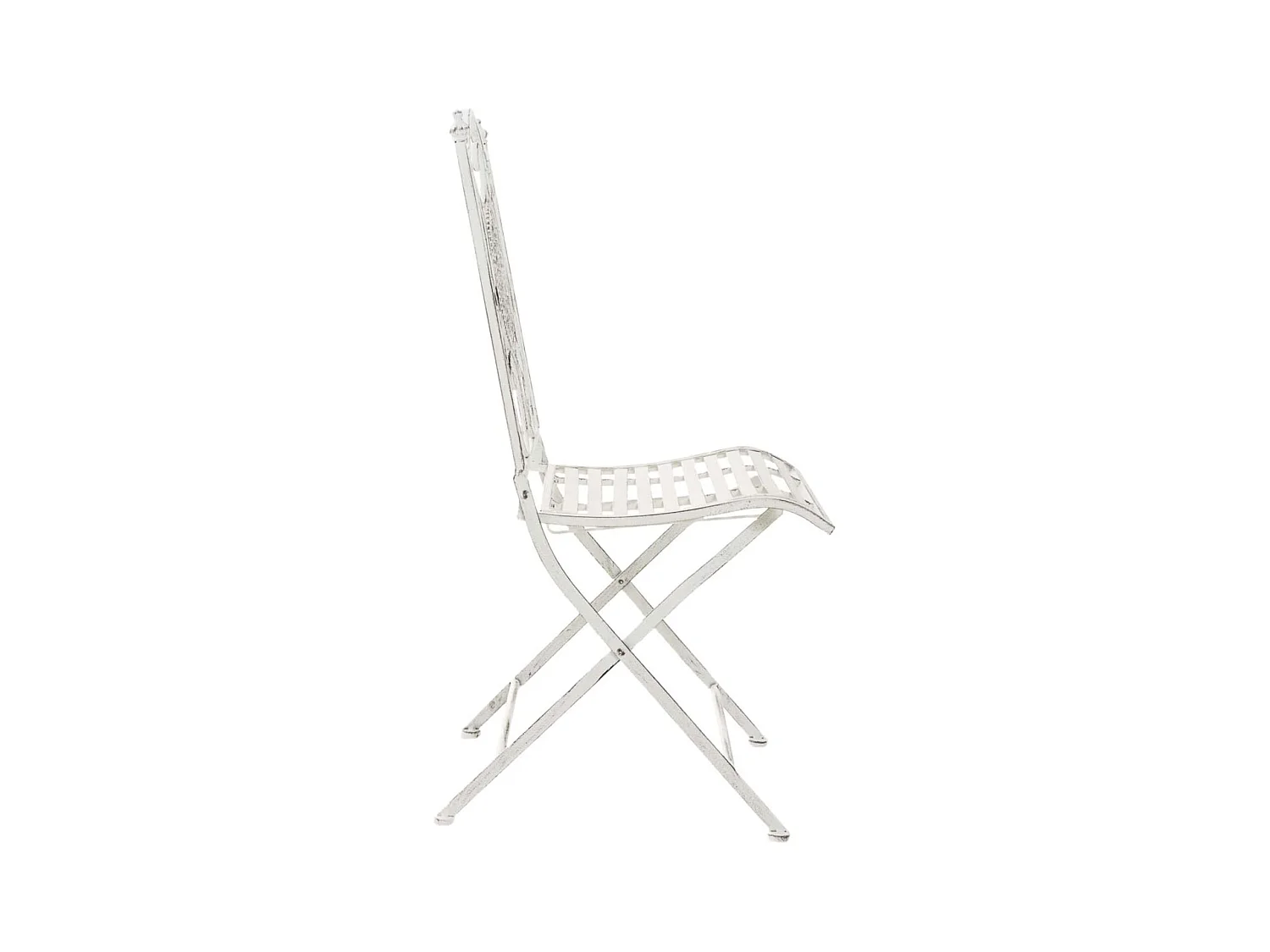 Lot de 2 chaises métal blanche 42 x 49 x 91.5 cm 10_0002873