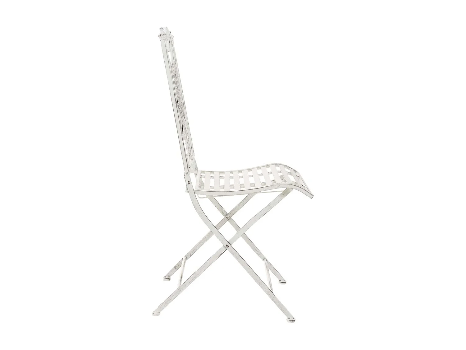 Lot de 2 chaises métal blanche 42 x 49 x 91.5 cm 10_0002873