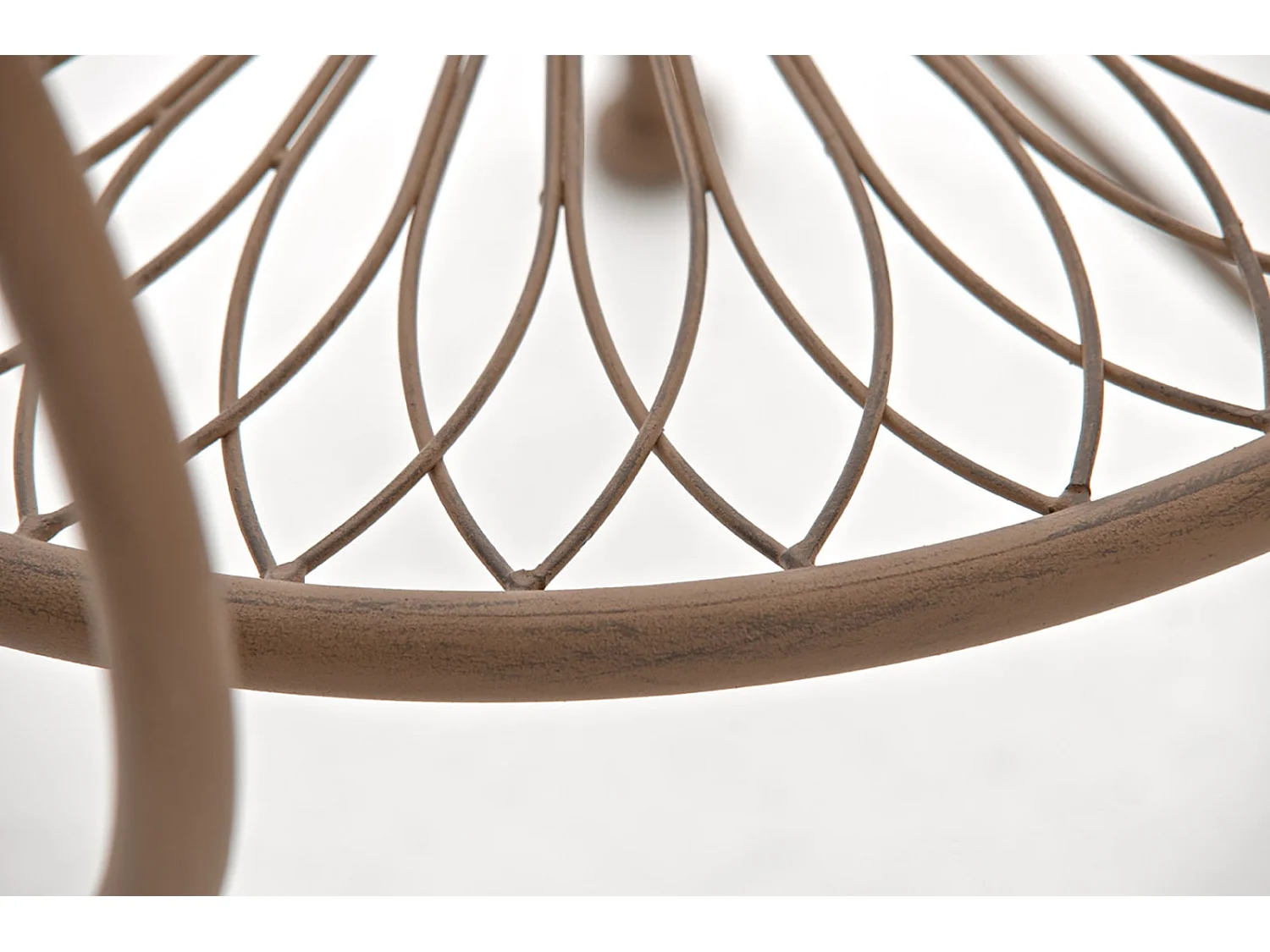 Lot de 2 chaises métal marron 48 x 60 x 88 cm 10_0002867