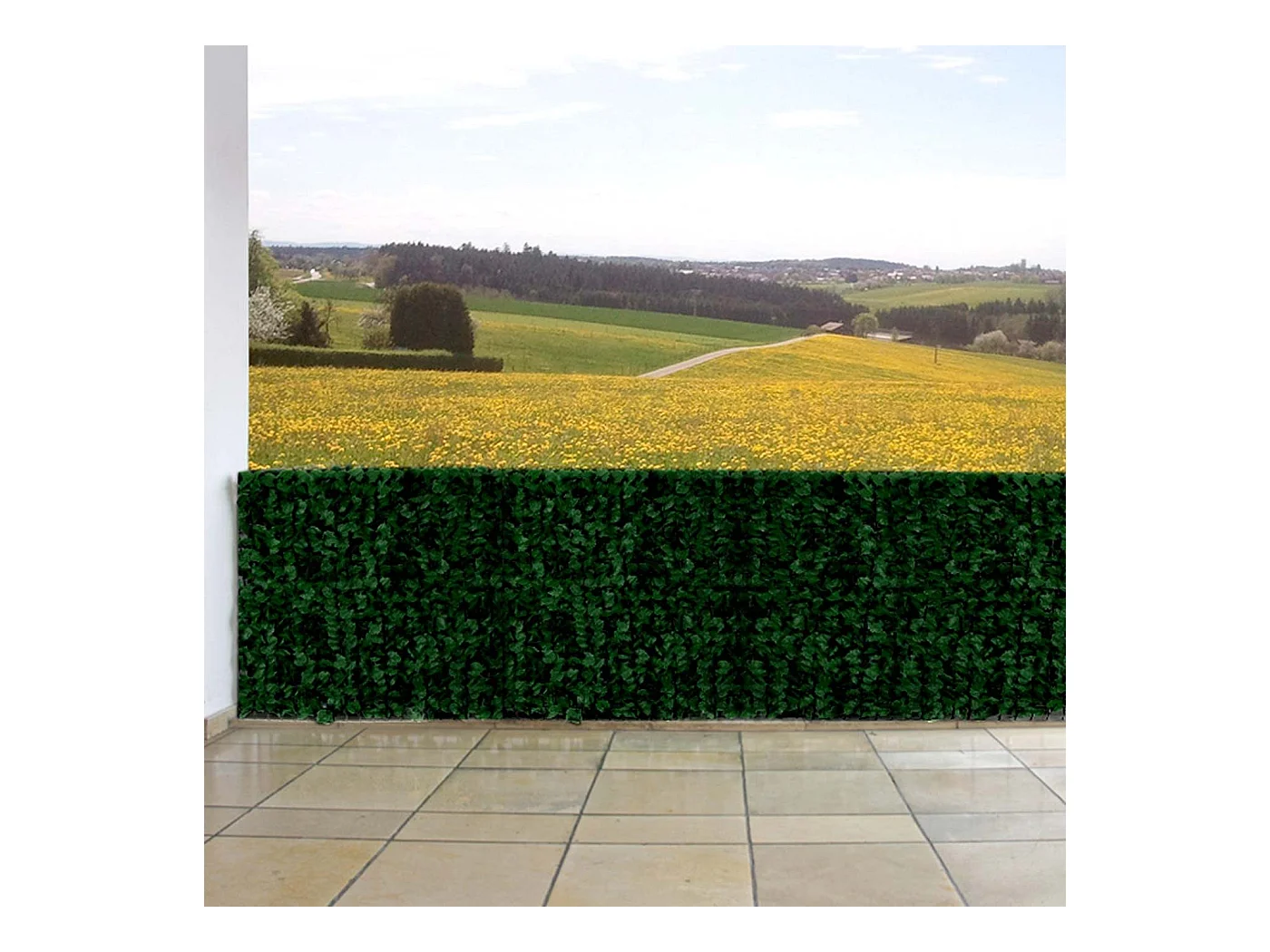 Brise-vue clôture haie artificielle 300 x 300 x 150 cm 04_0001087