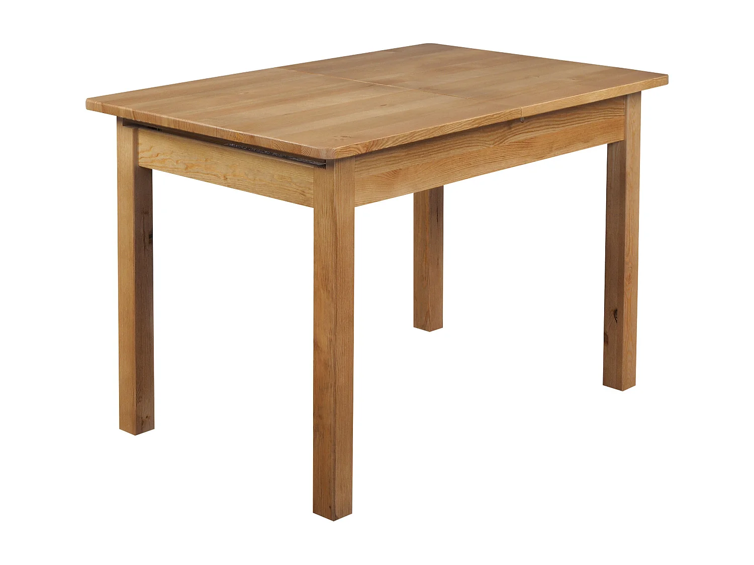 Stół rozkładany 120 / 168 x 75 cm drewniany, kolor dębowy