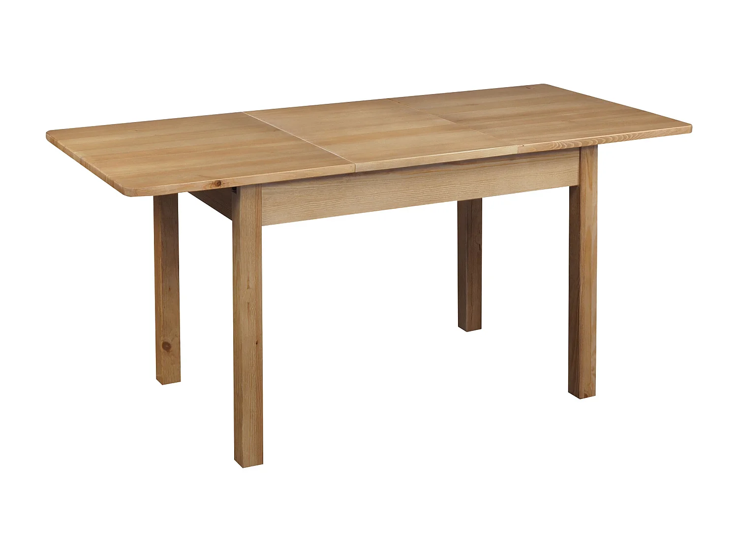 Stół rozkładany 120 / 168 x 75 cm drewniany, kolor dębowy