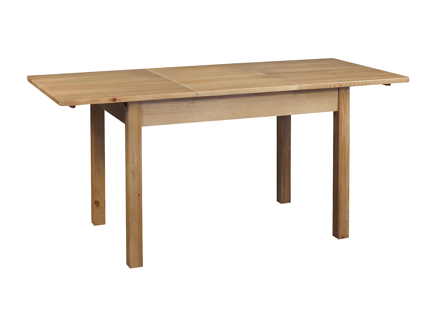 Stół rozkładany 120 / 168 x 75 cm drewniany, kolor dębowy