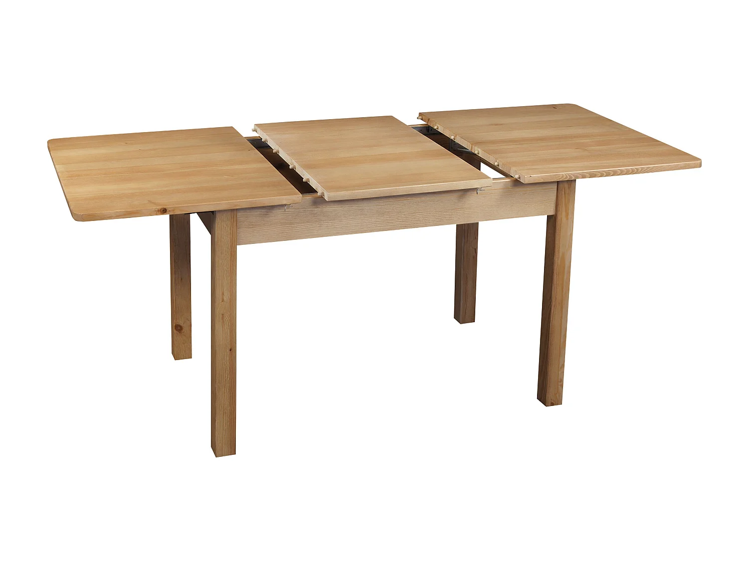 Stół rozkładany 120 / 168 x 75 cm drewniany, kolor dębowy