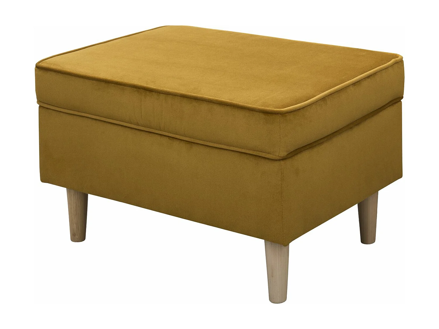 Hocker Teramo IV Fußhocker Wohnzimmer Schlafzimmer, gelb