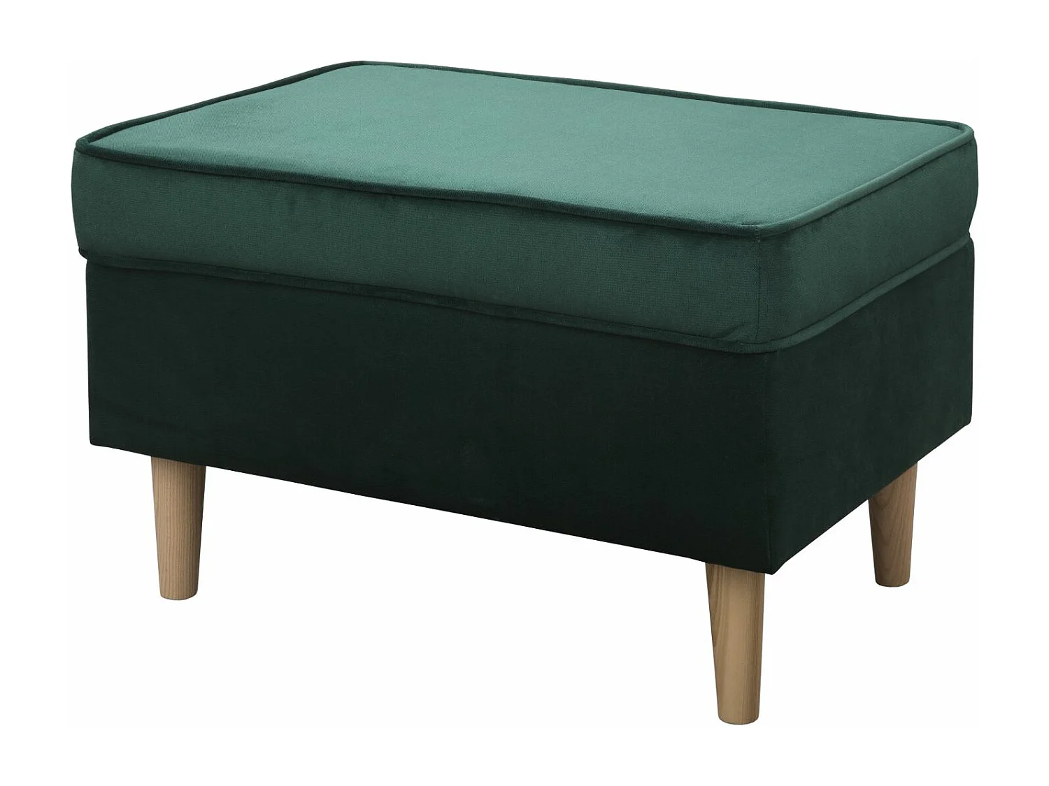 Hocker Teramo IV Fußhocker Schlafzimmer Wohnzimmer, grün