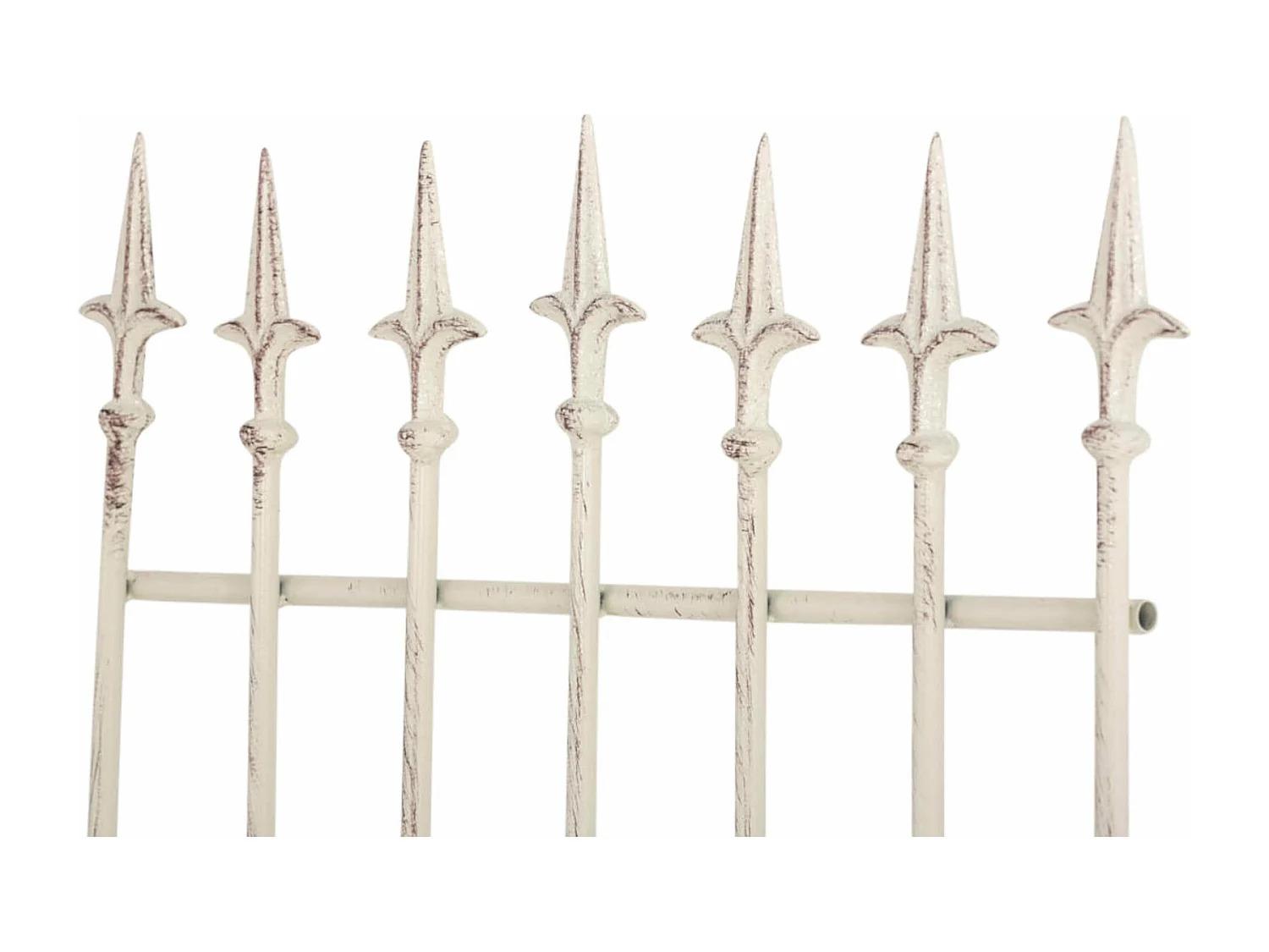 Lot de 2 treillis métal crème 50 x 0.7 x 100 cm 10_0003835