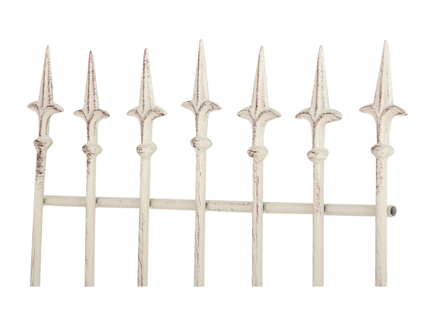 Lot de 2 treillis métal crème 50 x 0.7 x 100 cm 10_0003835