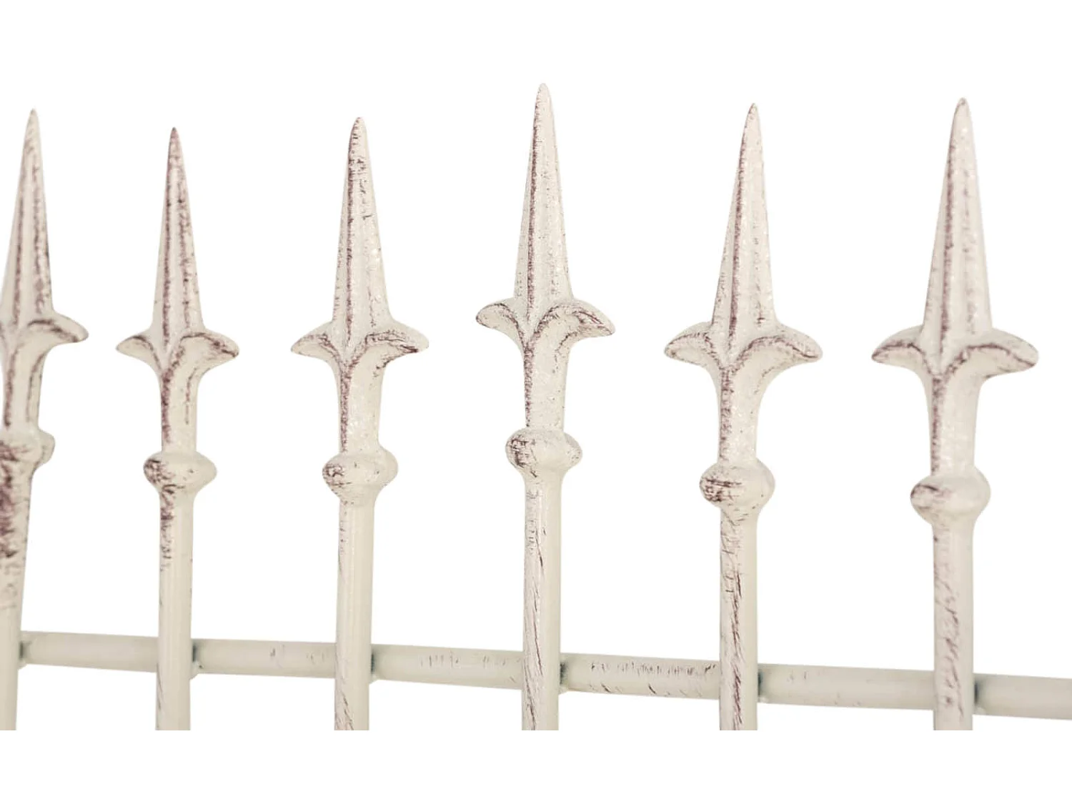 Lot de 2 treillis métal crème 50 x 0.7 x 100 cm 10_0003835