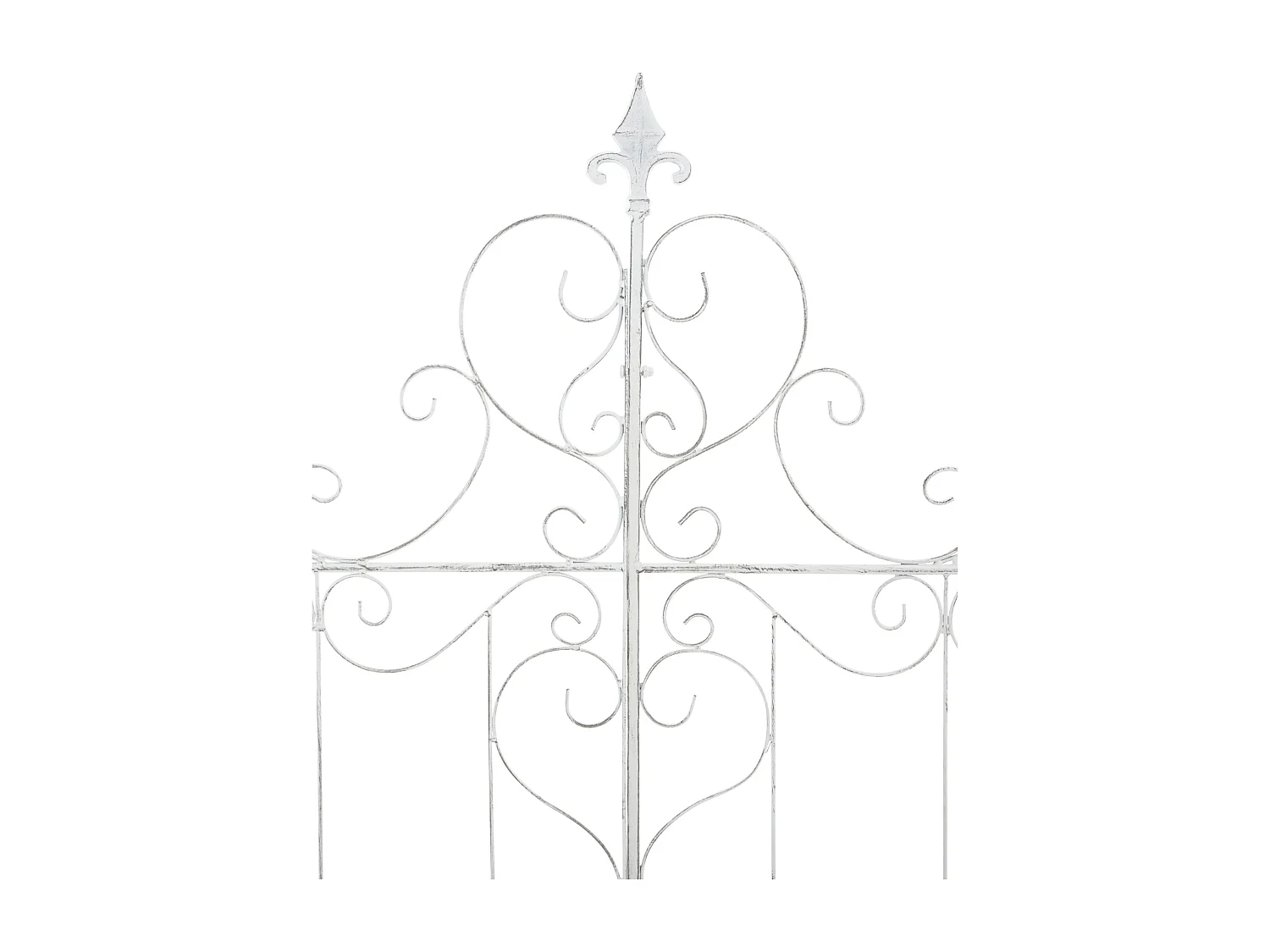 Treillis décoration de jardin métal blanche 99 x 1 x 133 cm 10_0003893