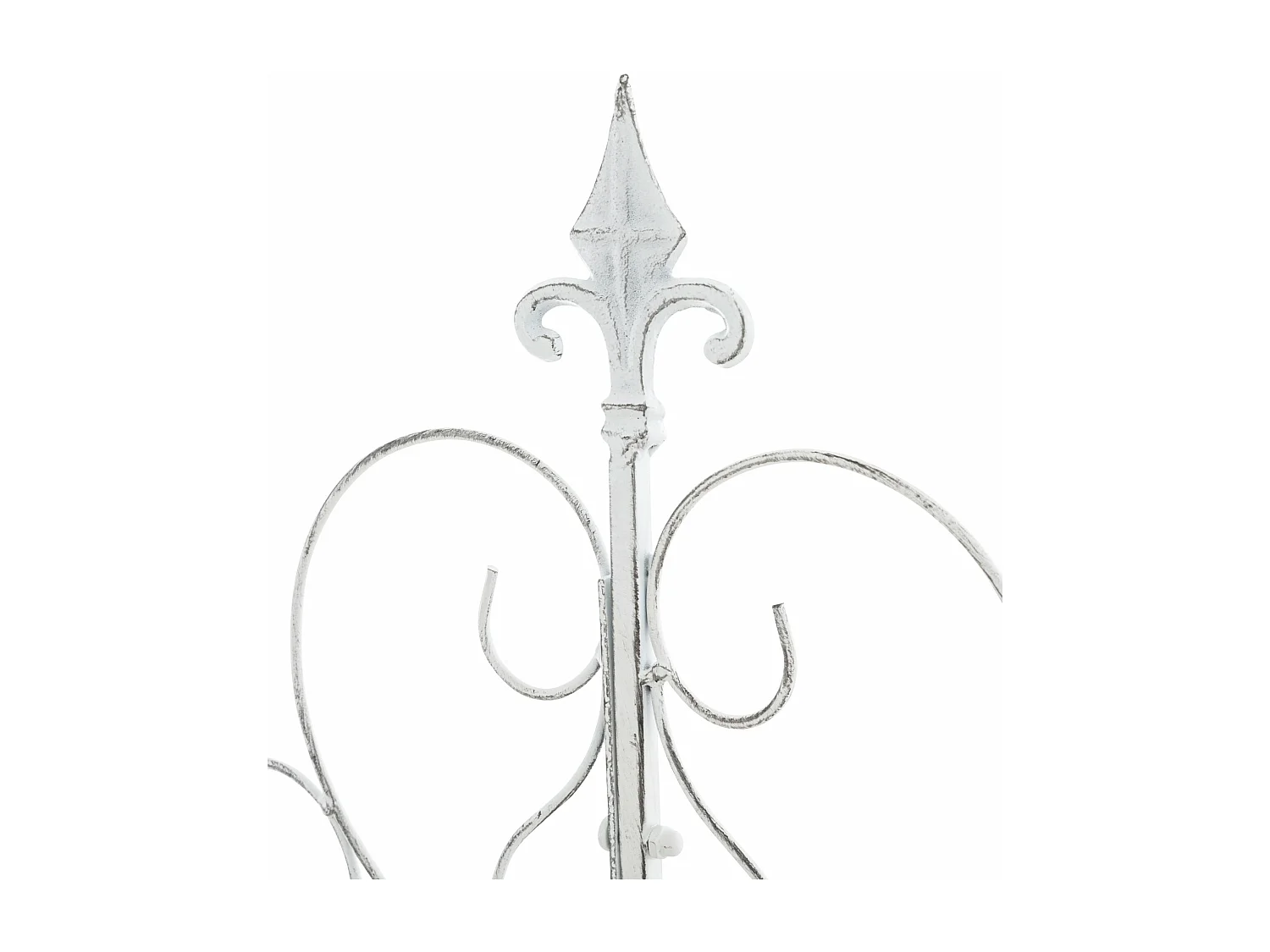 Treillis décoration de jardin métal blanche 99 x 1 x 133 cm 10_0003893