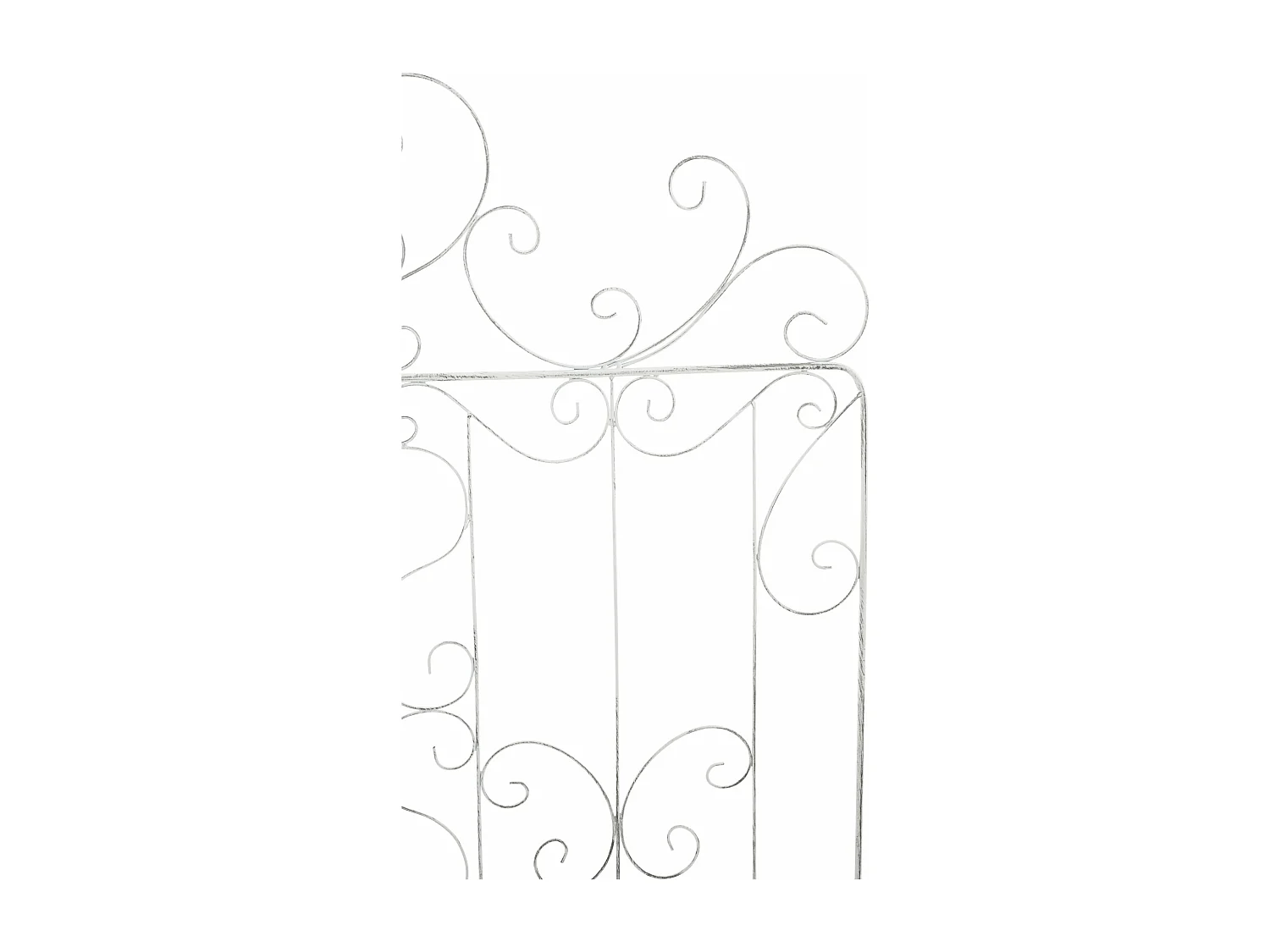 Treillis décoration de jardin métal blanche 99 x 1 x 133 cm 10_0003893