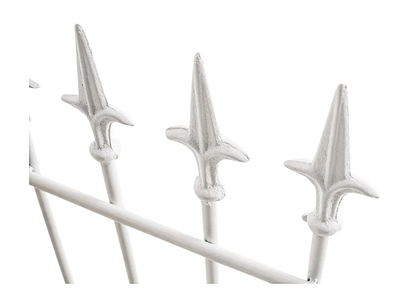 Lot de 2 treillis métal blanche 50 x 0.7 x 100 cm 10_0003833