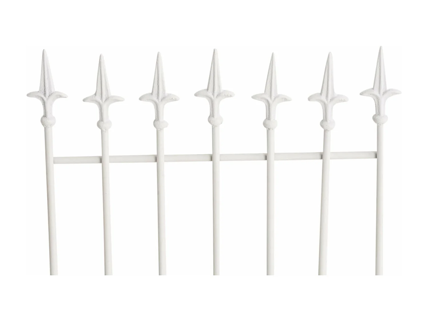 Lot de 2 treillis métal blanche 50 x 0.7 x 100 cm 10_0003833