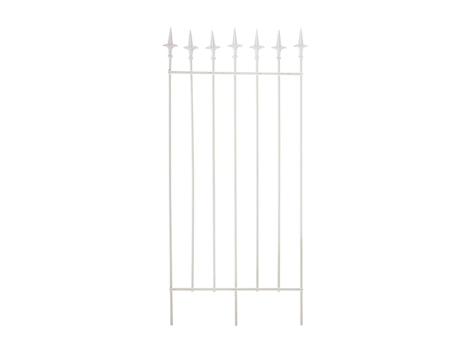 Lot de 2 treillis métal blanche 50 x 0.7 x 100 cm 10_0003833