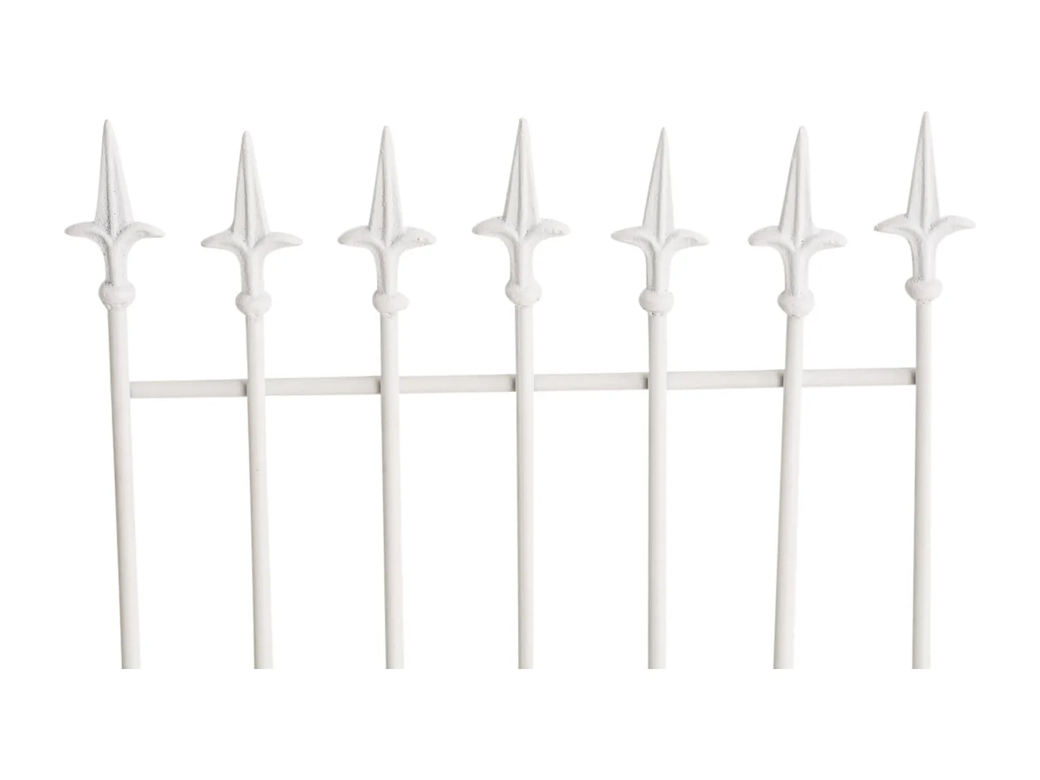 Lot de 2 treillis métal blanche 50 x 0.7 x 100 cm 10_0003833