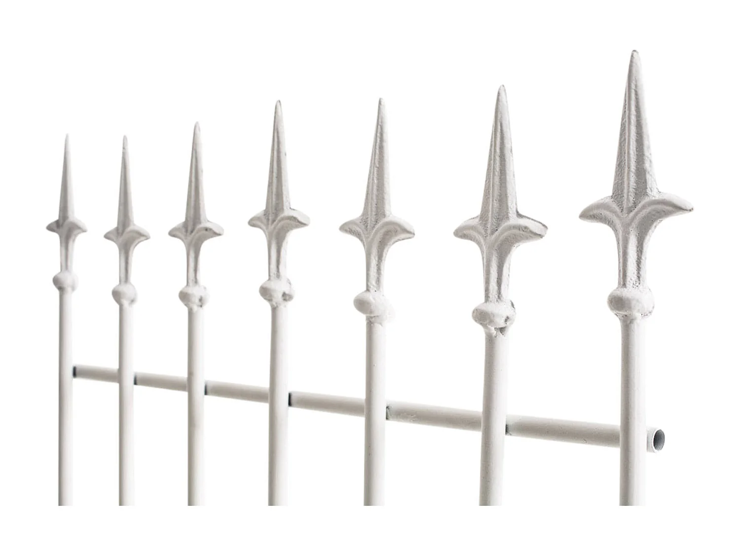 Lot de 2 treillis métal blanche 50 x 0.7 x 100 cm 10_0003833